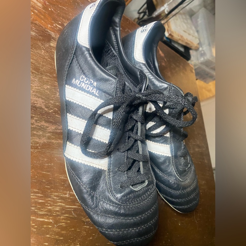 Size 6.5 Men adidas Copa Mundial FG Firm Ground Black White Soccer Cleats